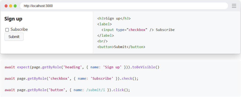 Locators code snippet