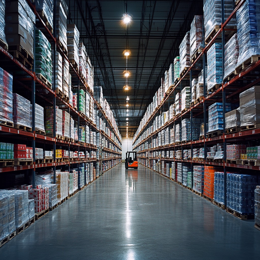 Products in a warehouse