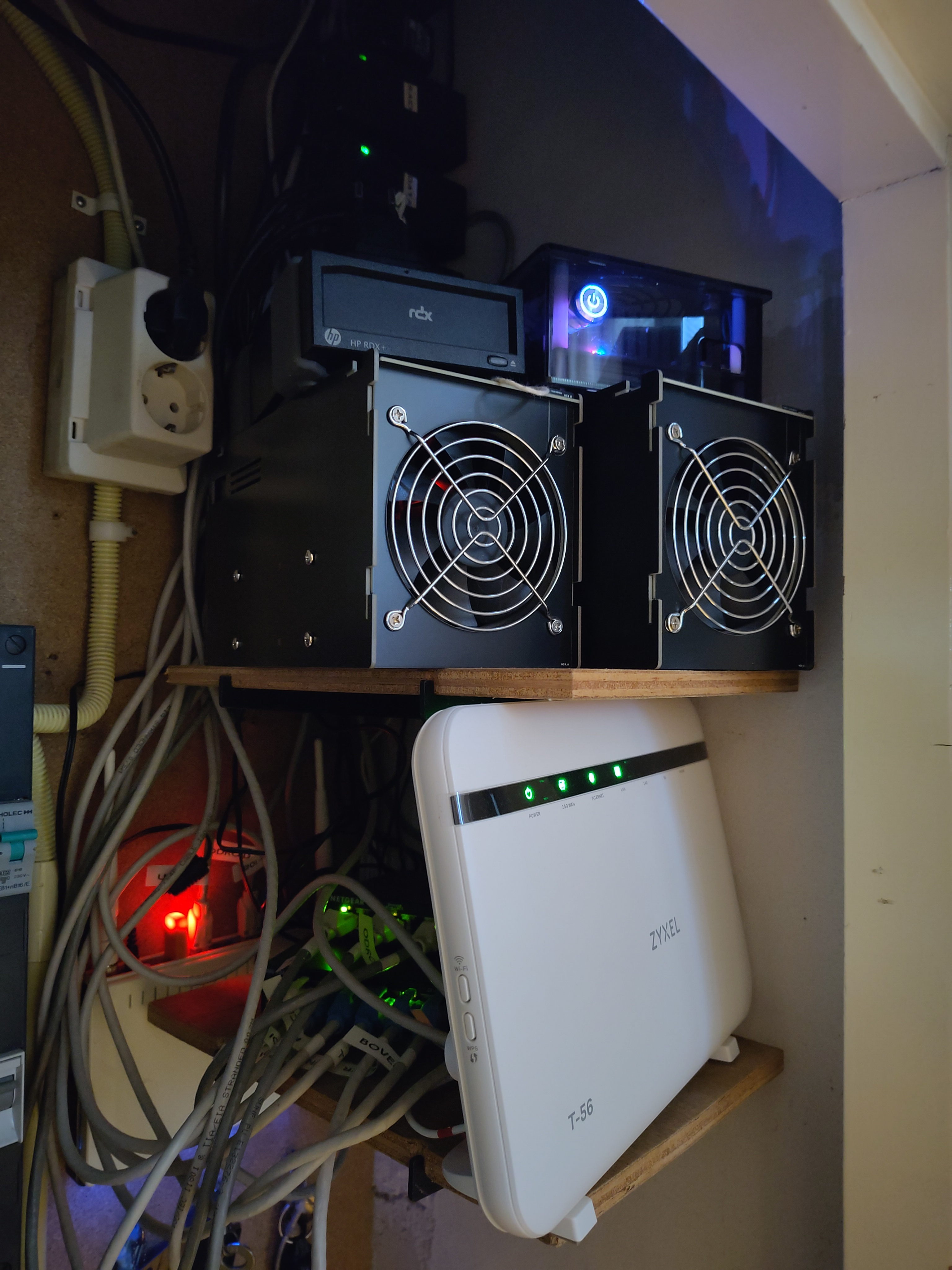 my equipment in the meter cupboard